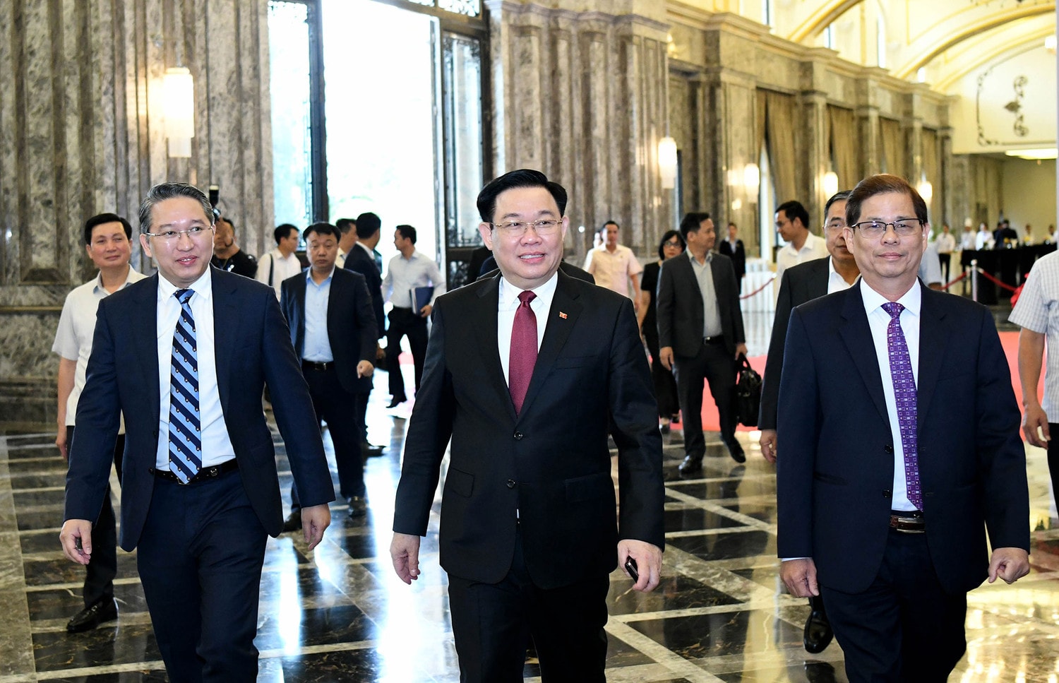 Chủ tịch Quốc hội Vương Đình Huệ dự lễ công bố Quyết định phê duyệt Đồ án Quy hoạch chung đô thị mới Cam Lâm, tỉnh Khánh Hòa -0