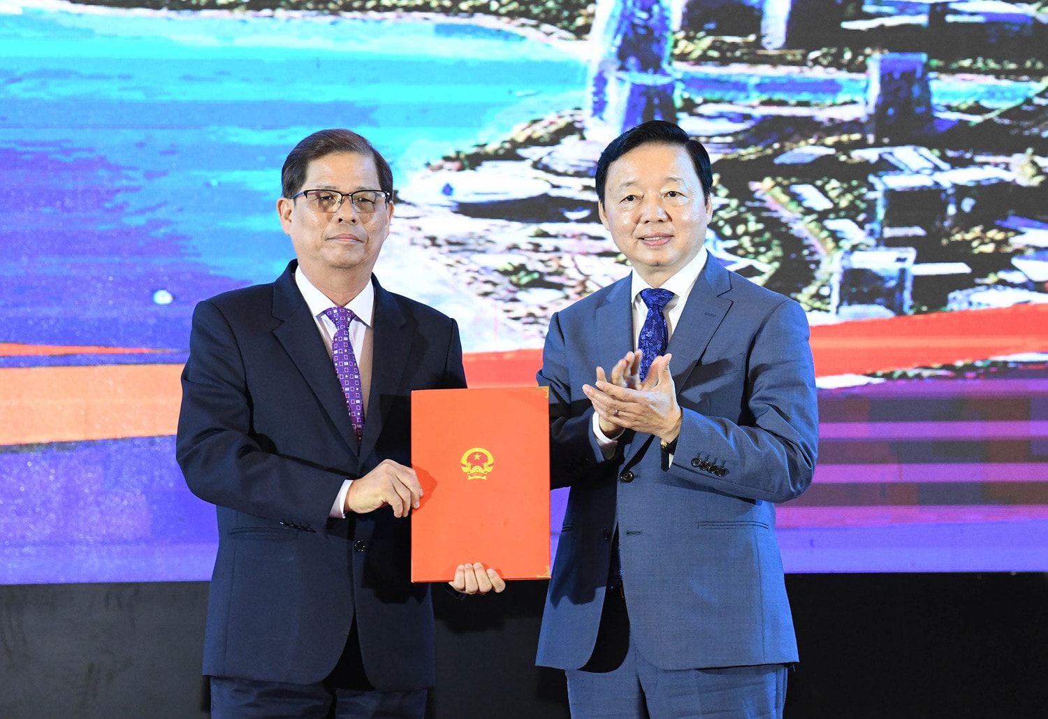 Chủ tịch Quốc hội Vương Đình Huệ dự lễ công bố Quyết định phê duyệt Đồ án Quy hoạch chung đô thị mới Cam Lâm, tỉnh Khánh Hòa -0
