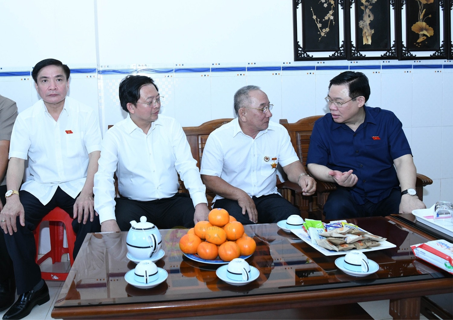Chủ tịch Quốc hội Vương Đình Huệ làm việc với Ban Thường vụ Tỉnh ủy Bình Định -0