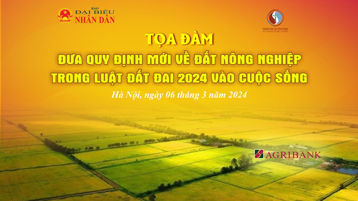 Tọa đàm “Đưa quy định mới về đất nông nghiệp trong Luật Đất đai 2024 vào cuộc sống” -0