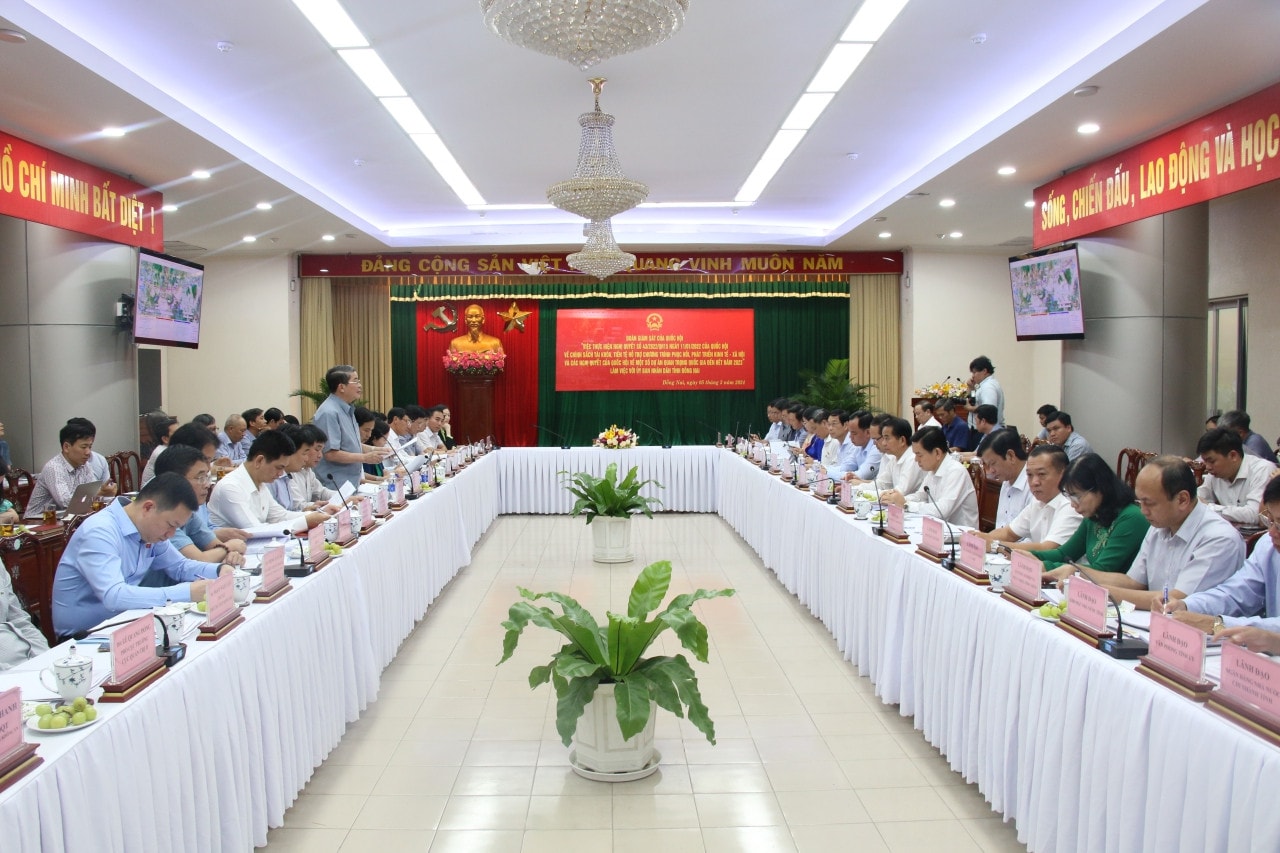 Phó Chủ tịch Quốc hội Nguyễn Đức Hải làm việc với UBND tỉnh Đồng Nai về thực hiện Nghị quyết 43/2022/QH15 ảnh 4 Phó Chủ tịch Quốc hội Nguyễn Đức Hải làm việc với UBND tỉnh Đồng Nai về thực hiện Nghị quyết 43/2022/QH15