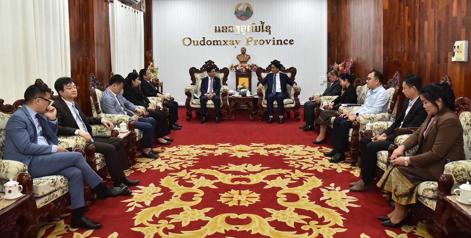 Tổng Thư ký Quốc hội, Chủ nhiệm Văn phòng Quốc hội Bùi Văn Cường gặp Bí thư Tỉnh ủy, Chủ tịch tỉnh Oudomxay, Lào -0