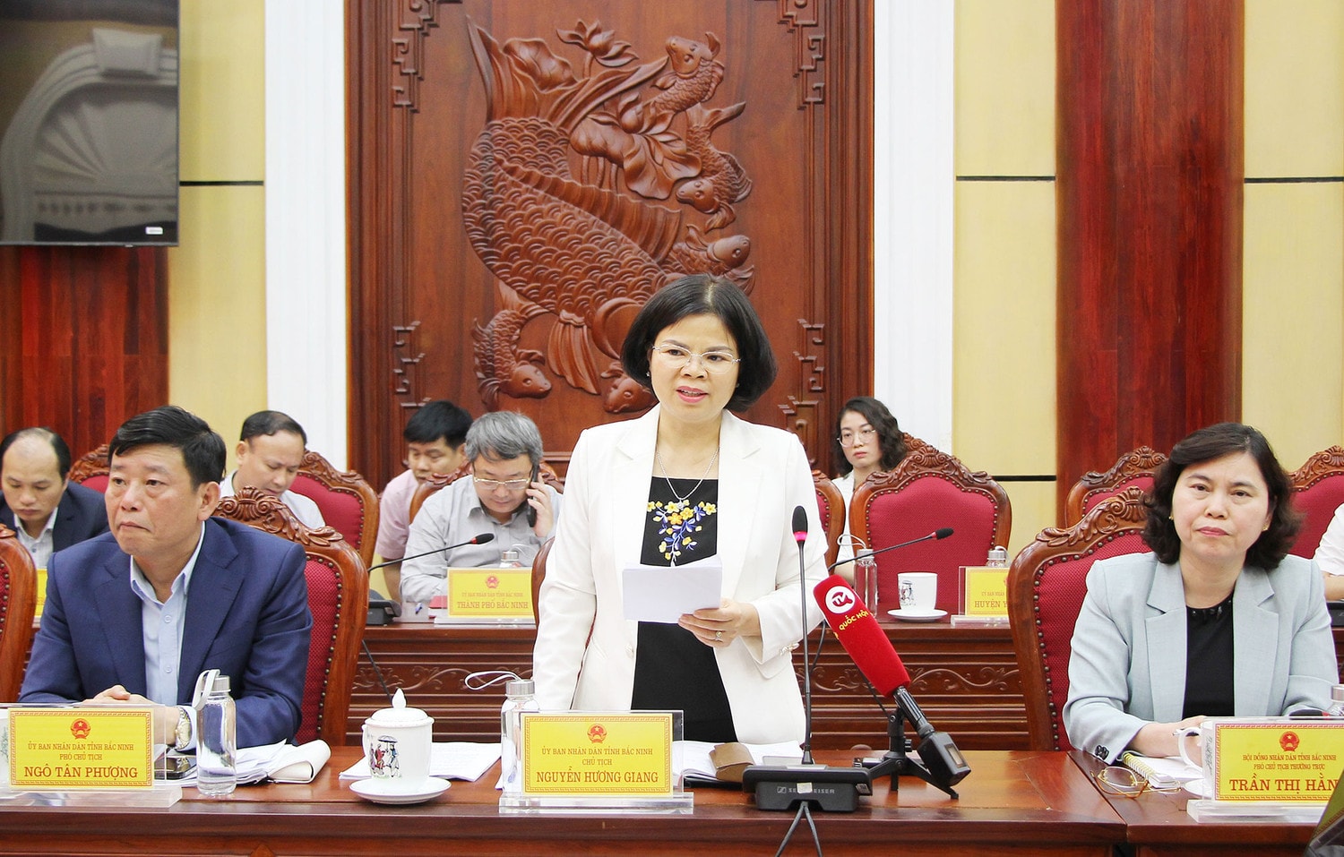 Đoàn giám sát của Quốc hội làm việc với UBND tỉnh Bắc Ninh về thực hiện Nghị quyết số 43/2022/QH15 -0