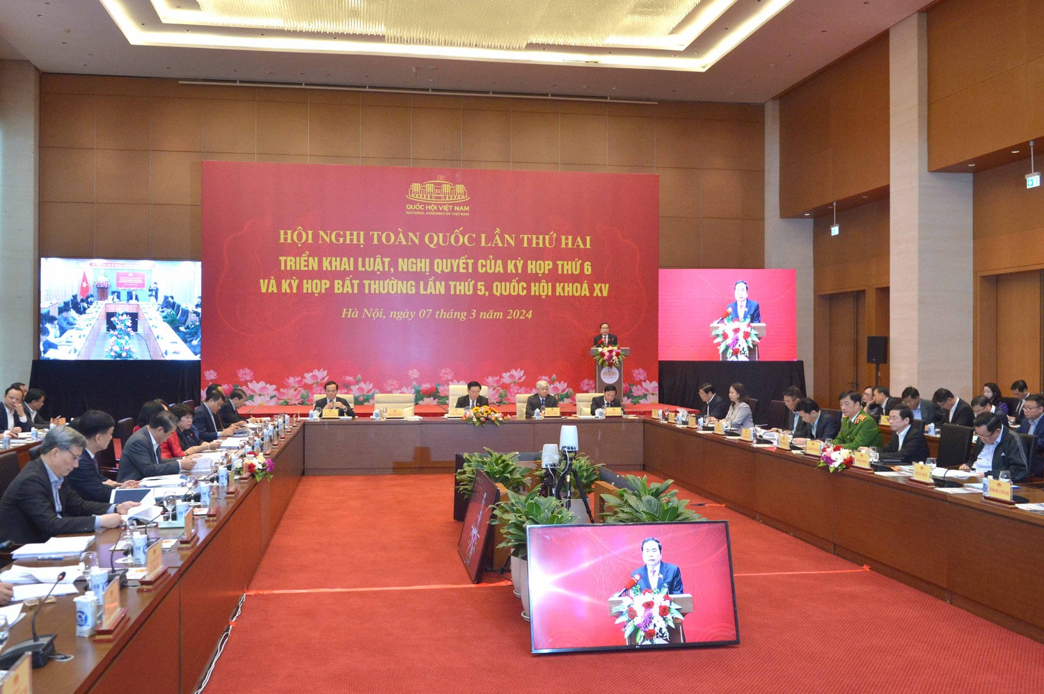Khai mạc Hội nghị toàn quốc lần thứ hai triển khai luật, nghị quyết của Kỳ họp thứ Sáu và Kỳ họp bất thường lần thứ Năm, Quốc hội khóa XV