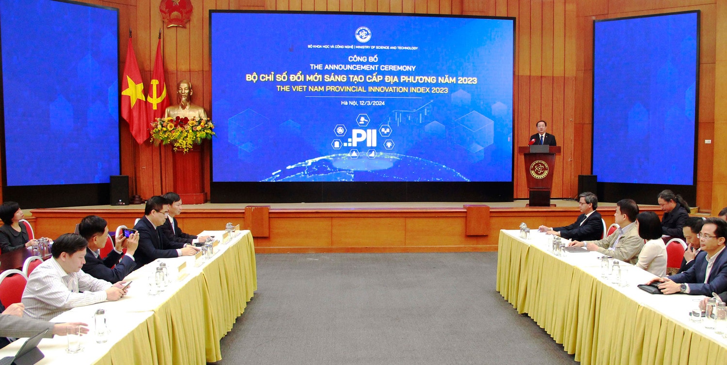 Toàn cảnh buổi họp báo Công bố Bộ Chỉ số đổi mới sáng tạo cấp địa phương năm 2023 -0