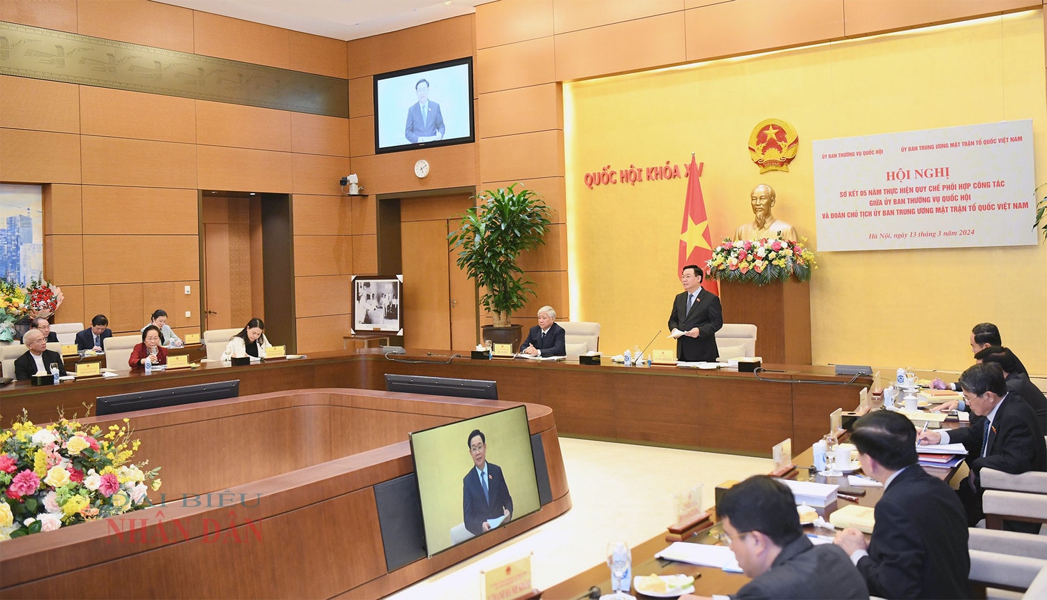 Chủ tịch Quốc hội Vương Đình Huệ: Phát huy dân chủ, phối hợp chặt chẽ để mỗi quyết sách của Quốc hội đều thực sự vì đất nước, vì Nhân dân -0
