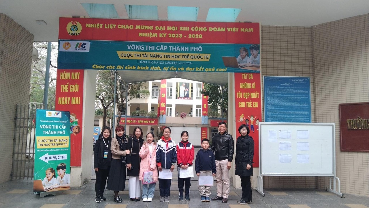 Học sinh quận Ba Đình đạt 19 giải tại Cuộc thi Tài năng Tin học trẻ quốc tế vòng Hà Nội -0