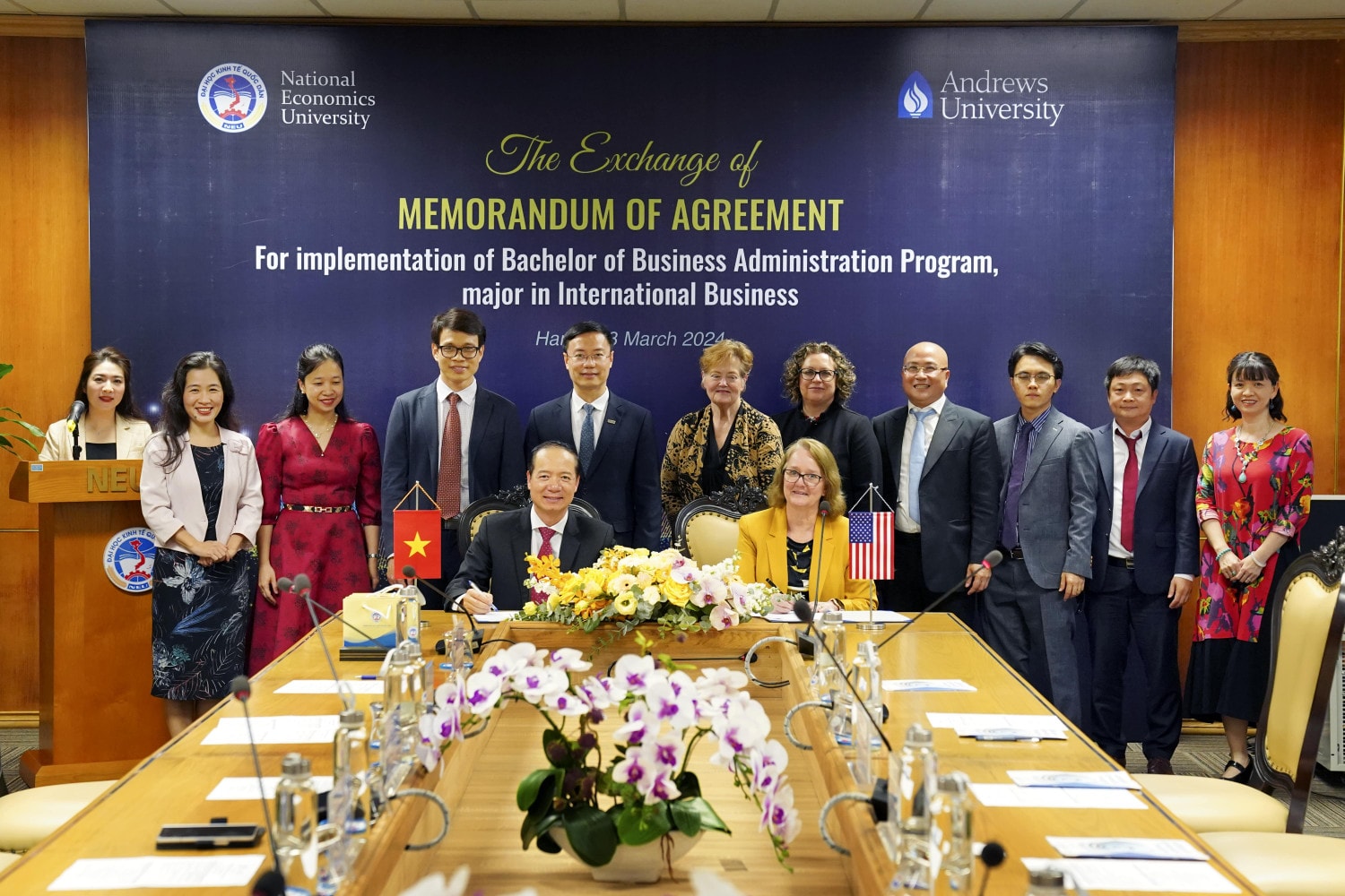 Trường Đại học Kinh tế Quốc dân hợp tác đào tạo với Đại học Andrews, Mỹ ảnh 1 Trường Đại học Kinh tế Quốc dân hợp tác đào tạo với Đại học Andrews, Mỹ -0