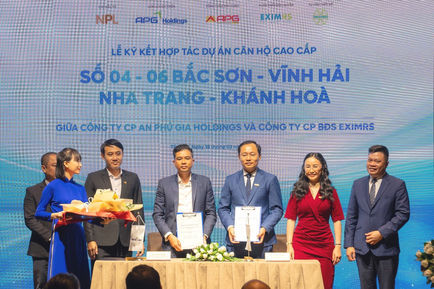 Đơn vị phát triển dự án APG Holdings ký kết giao cho EximRS độc quyền phân phối dự án căn hộ cao cấp số 04-06 Bắc Sơn