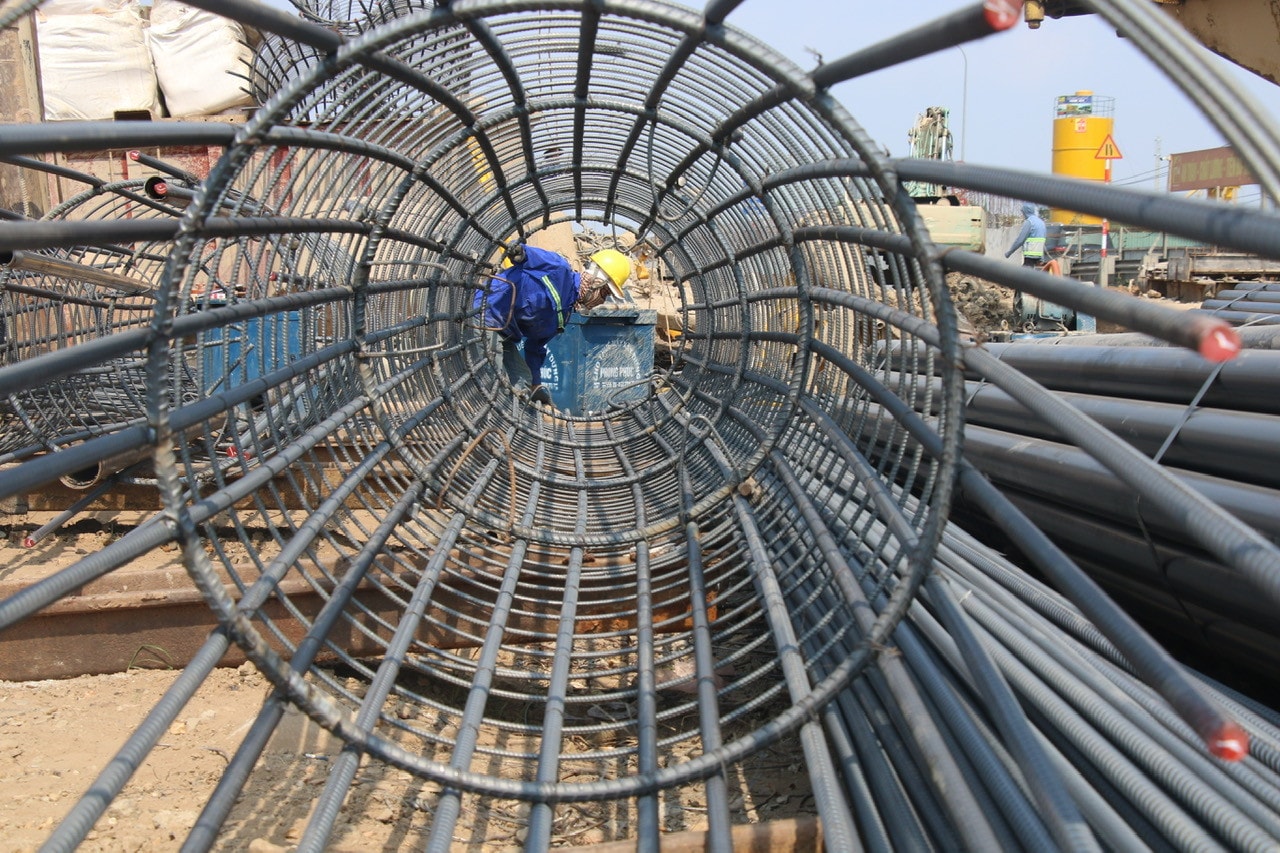 Tập đoàn Hải Đăng đã huy động tối đa nhân lực thi công ngày đêm, đẩy nhanh tiến độ