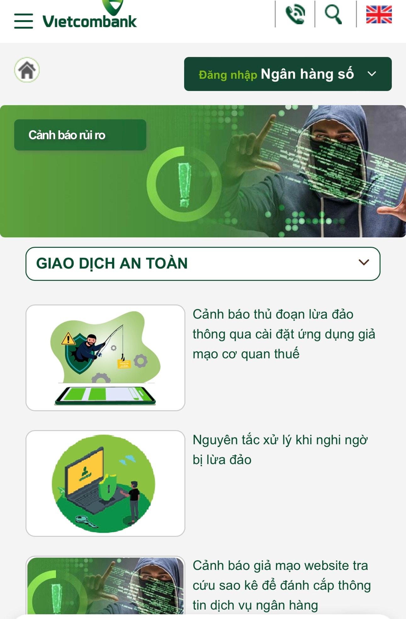 Vietcombank thông tin về trường hợp khách hàng tại Bắc Ninh bị lừa đảo chiếm đoạt tiền trong tài khoản