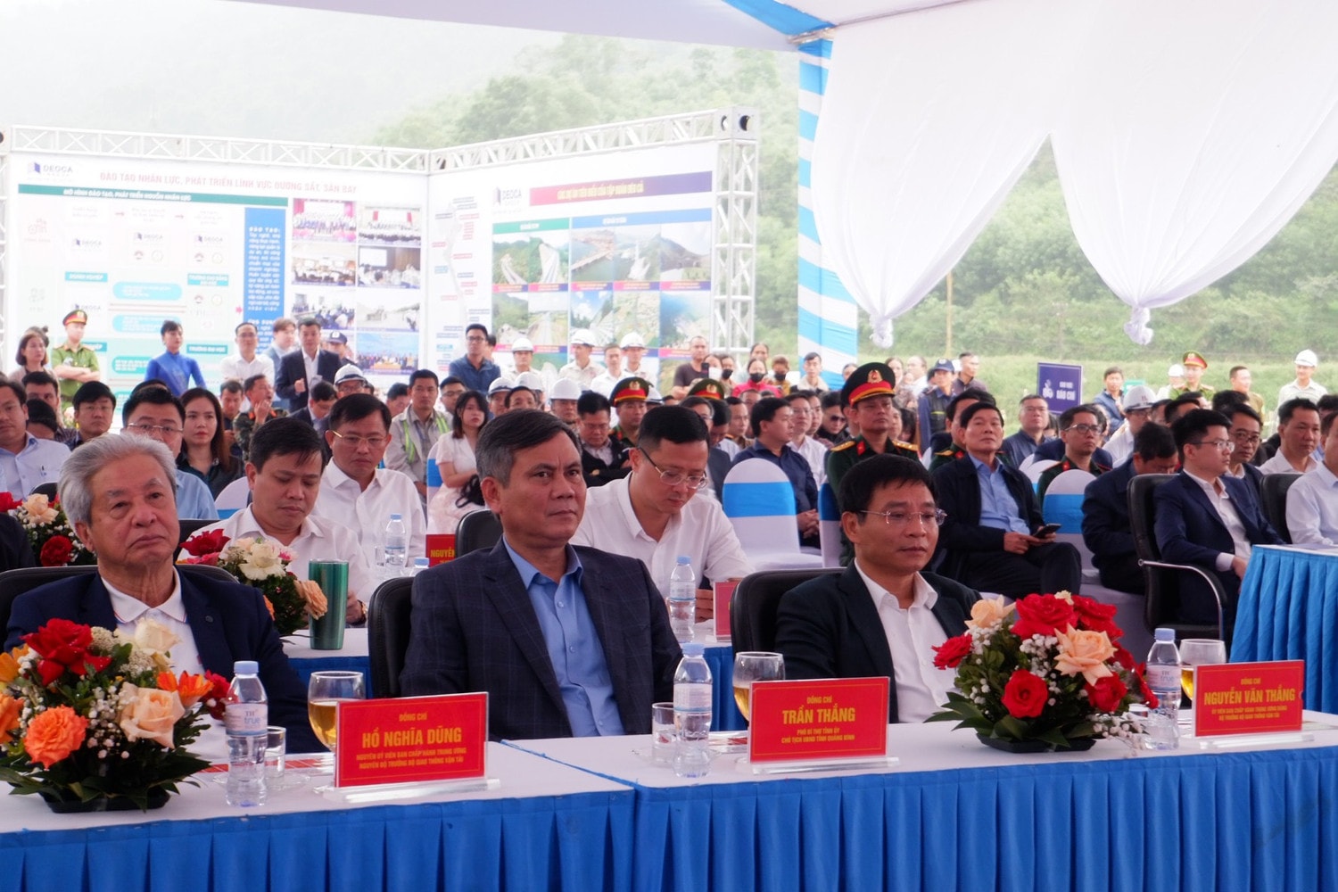 Bộ trưởng GTVT Nguyễn Văn Thắng dự khởi công dự án cải tạo đường sắt khu vực đèo Khe Nét -0