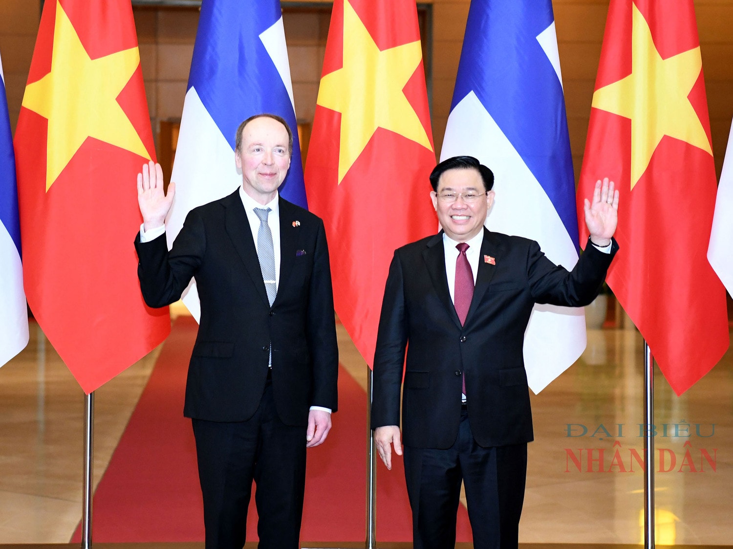 Chủ tịch Quốc hội Vương Đình Huệ chủ trì Lễ đón, hội đàm với Chủ tịch Quốc hội Phần Lan Jussi Halla-aho -0
