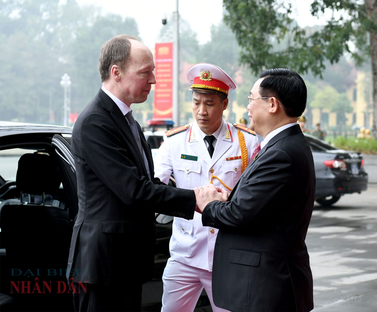 Chủ tịch Quốc hội Vương Đình Huệ chủ trì Lễ đón, hội đàm với Chủ tịch Quốc hội Phần Lan Jussi Halla-aho -0