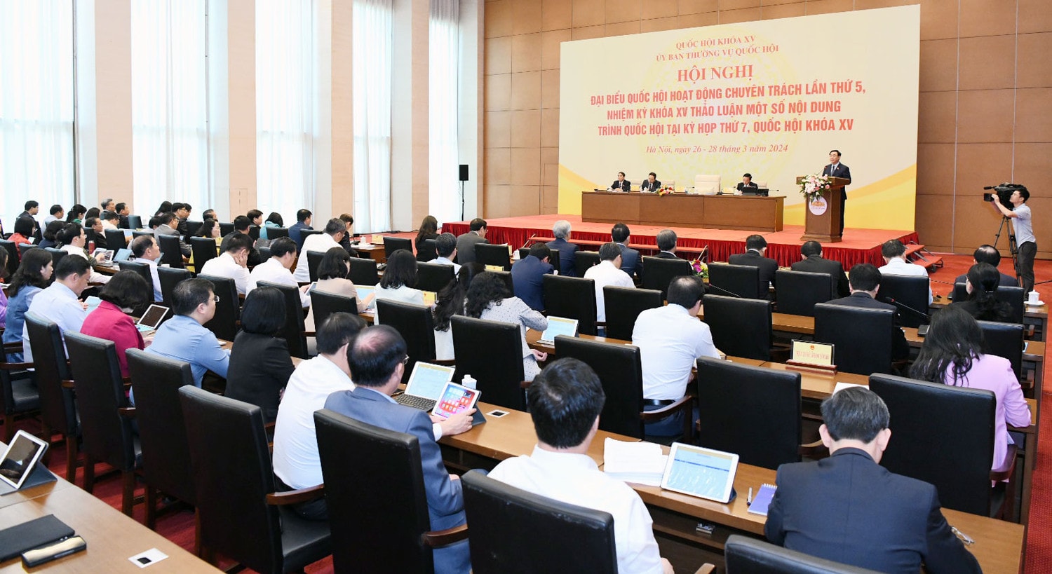 Khai mạc Hội nghị đại biểu Quốc hội hoạt động chuyên trách lần thứ 5 -0