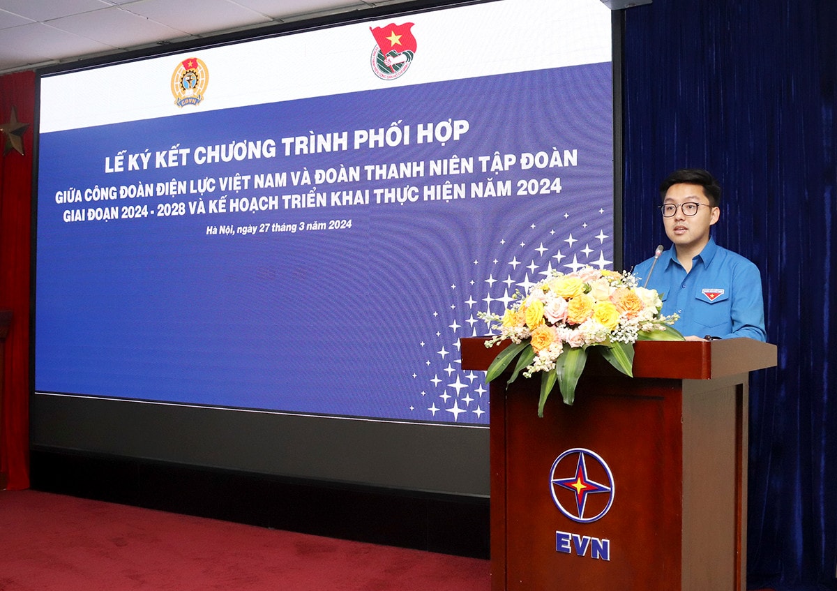Ký kết chương trình phối hợp giữa Công đoàn Điện lực Việt Nam và Đoàn Thanh niên EVN -0