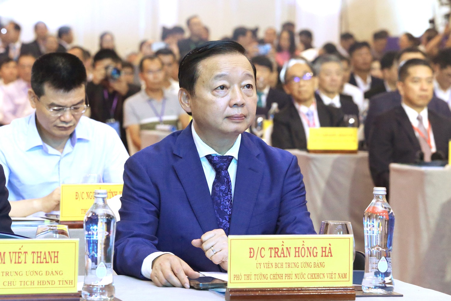 Ủy viên Trung ương Đảng, Phó Thủ tướng Chính phủ Trần Hồng Hà tại hội nghị triển khai quy hoạch và xúc tiến đầu tư của tỉnh Bà Rịa - Vũng Tàu