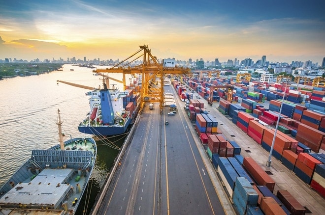 Tăng trưởng của vận tải biển và đường thủy đóng góp phần lớn trong tiết giảm chi phí logistics. Nguồn: ITN