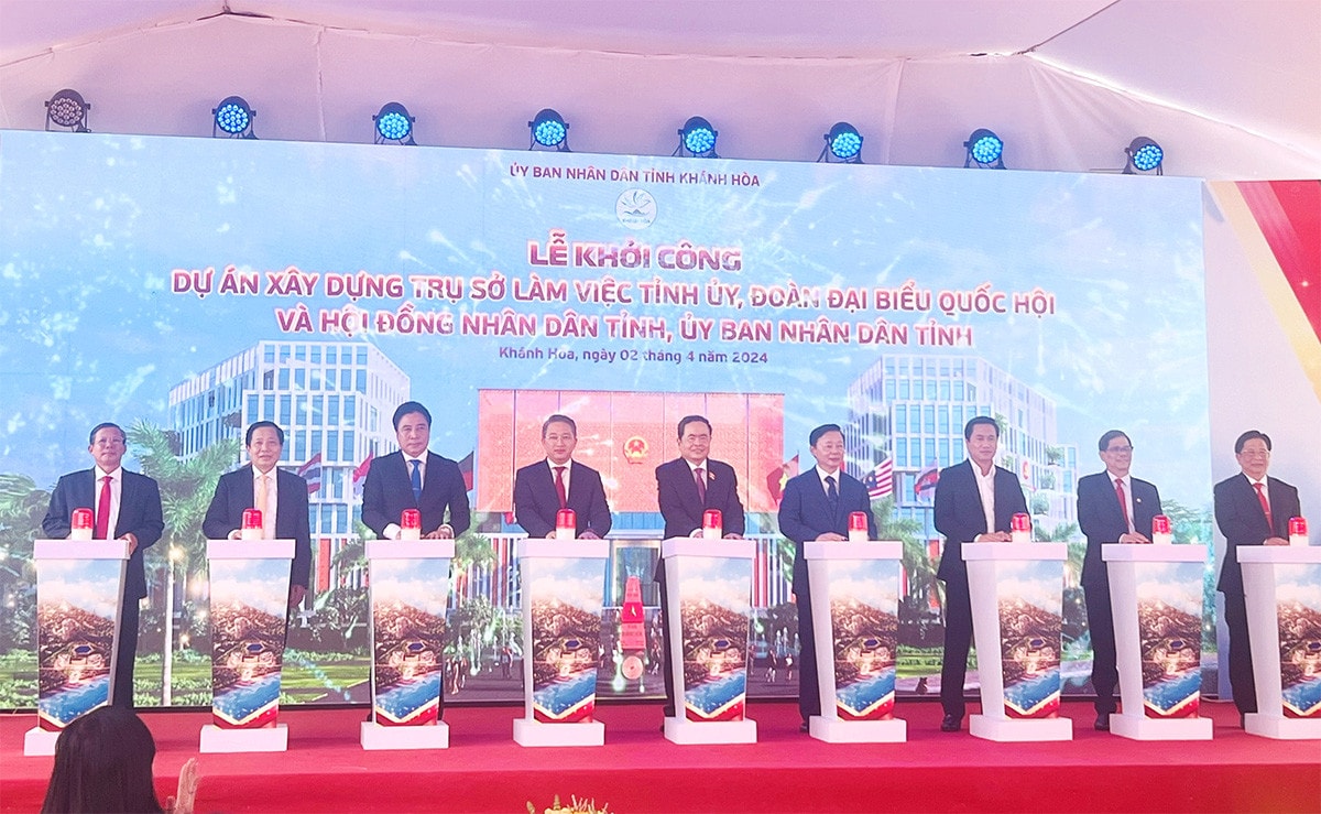 Phó Chủ tịch Thường trực Quốc hội Trần Thanh Mẫn dự lễ khởi công Trụ sở làm việc Tỉnh ủy, Đoàn ĐBQH và HĐND tỉnh, UBND tỉnh Khánh Hòa -1