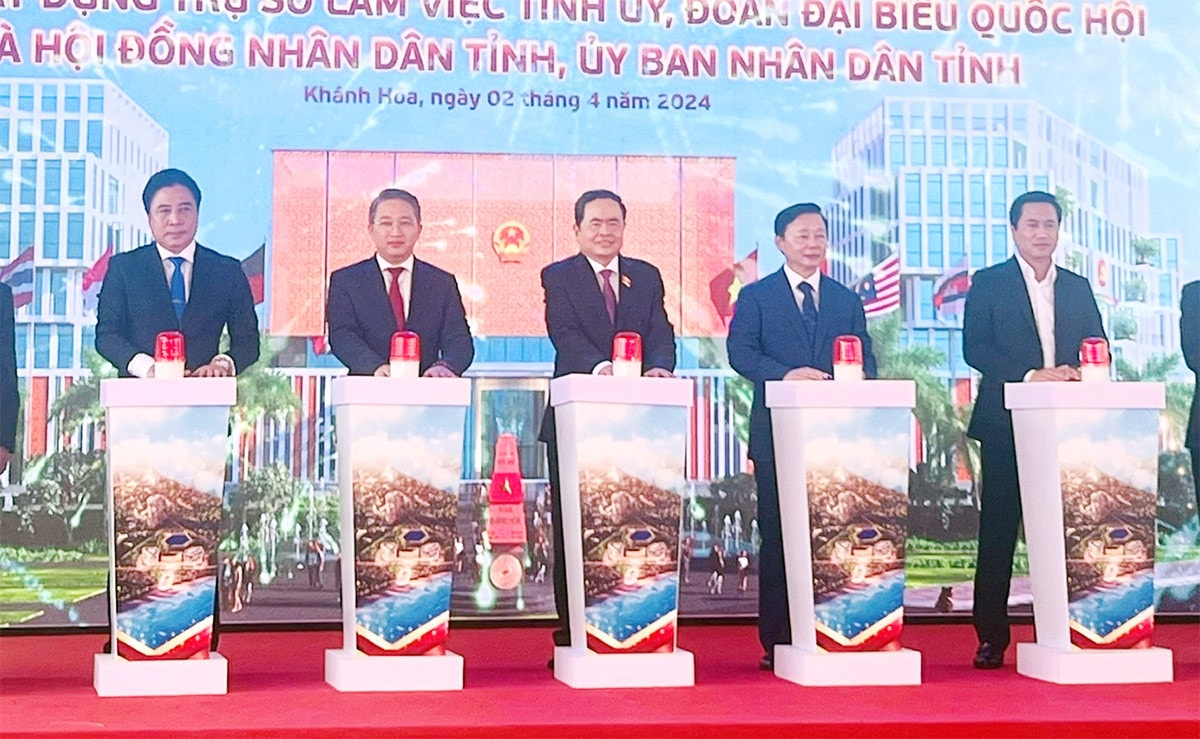 Phó Chủ tịch Thường trực Quốc hội Trần Thanh Mẫn dự lễ khởi công Trụ sở làm việc Tỉnh ủy, Đoàn ĐBQH và HĐND tỉnh, UBND tỉnh Khánh Hòa -0