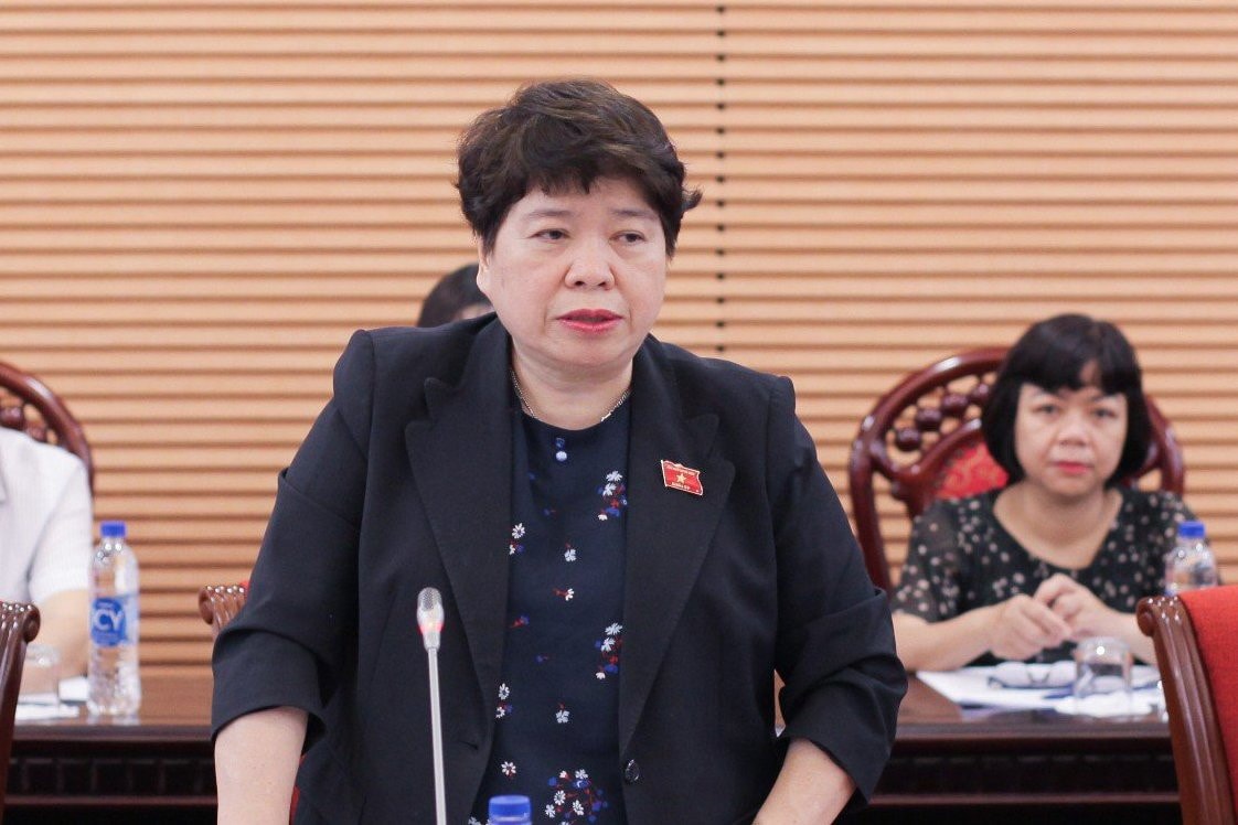 Chủ nhiệm Ủy ban Xã hội Nguyễn Thúy Anh phát biểu