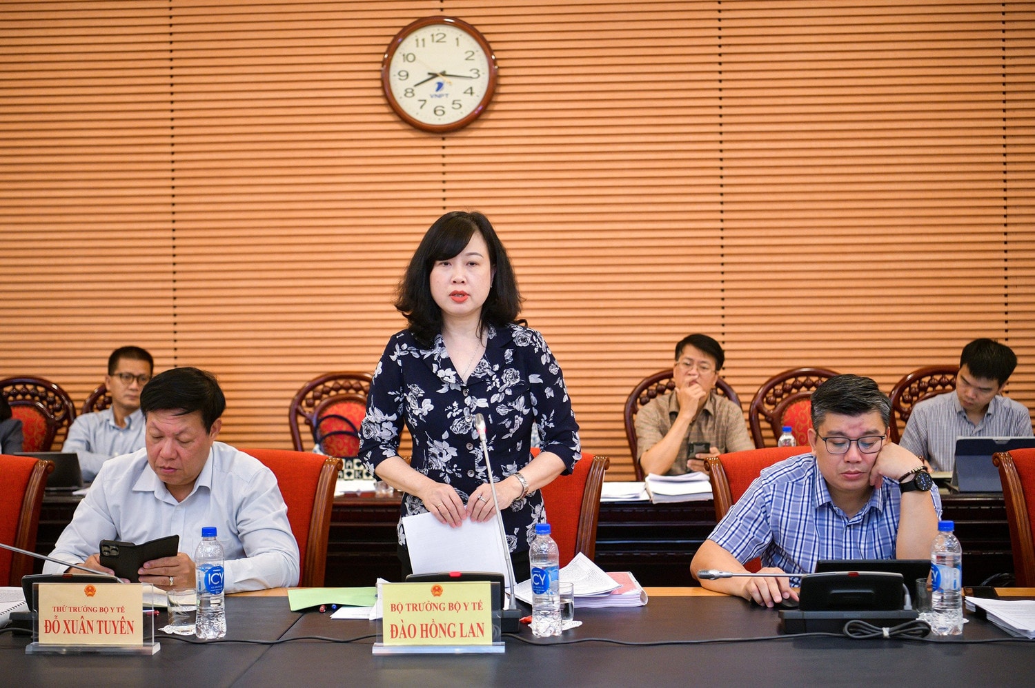 Bộ trưởng Bộ Y tế Đào Hồng Lan phát biểu