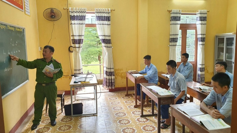 Giáo dục tại trường giáo dưỡng là một trong những biện pháp xử lý chuyển hướng. Nguồn: ITN
