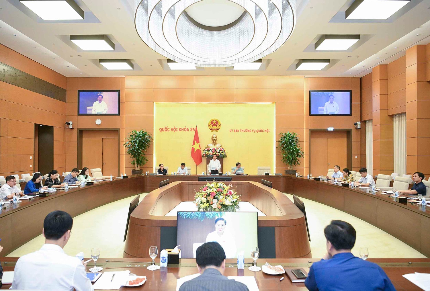toàn cảnh cuộc họp giao ban - ảnh: Thanh Chi 