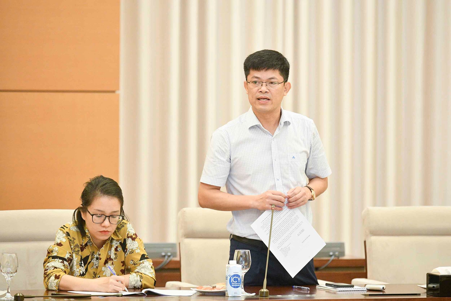 Cục trưởng Cục Quản trị I Phạm Đức Thảo phát biểu 