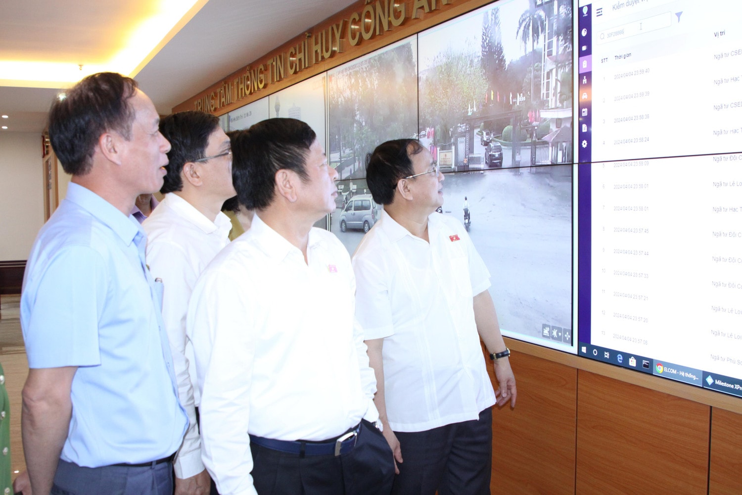 Đoàn giám sát khảo sát tại Trung tâm thông tin chỉ huy công an tỉnh Thanh Hóa Đoàn giám sát của Ủy ban Thường vụ Quốc hội làm việc với công an TP. Thanh Hóa -0