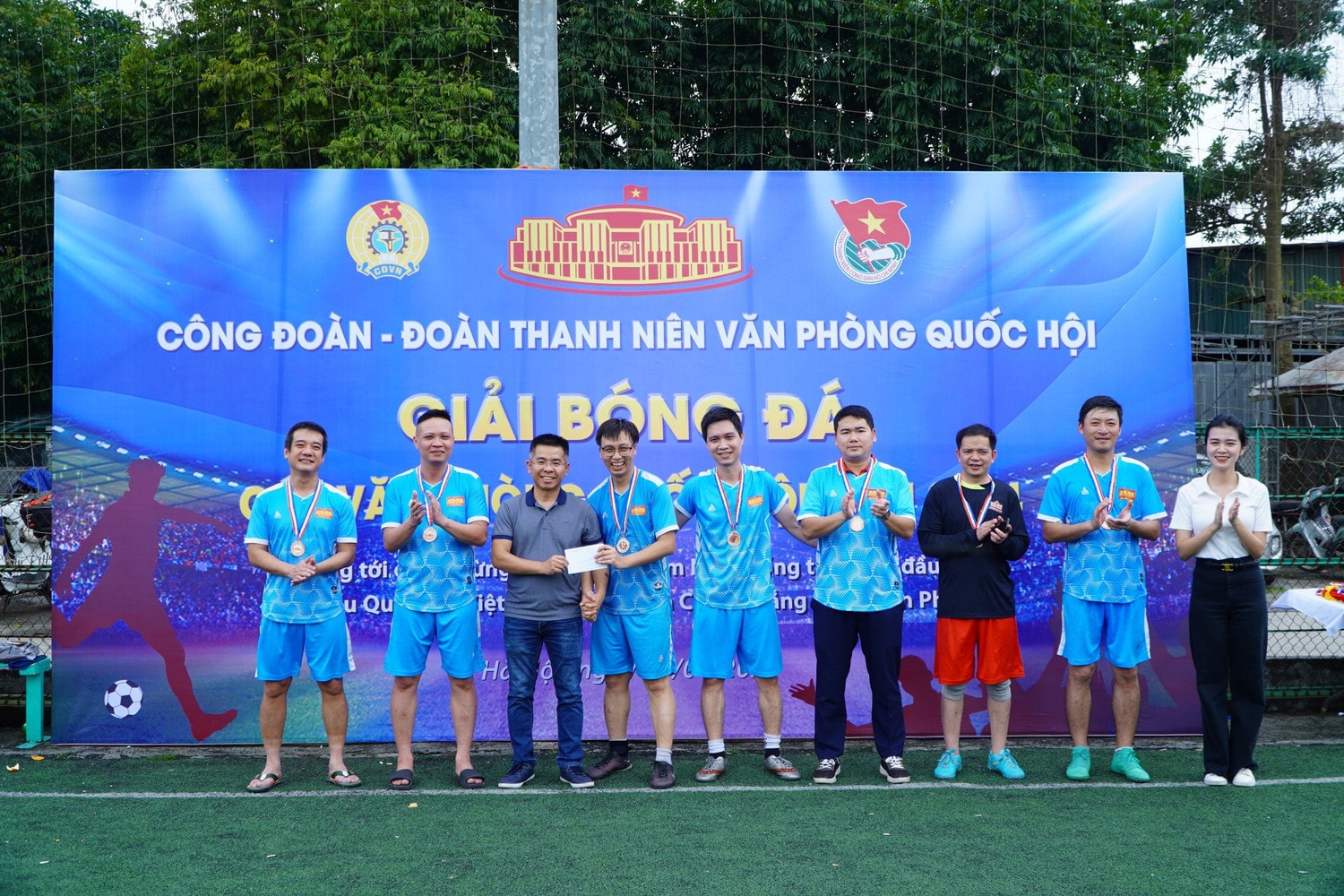 Đội bóng Báo Đại biểu Nhân dân vô địch Cup Văn phòng Quốc hội năm 2024 -0