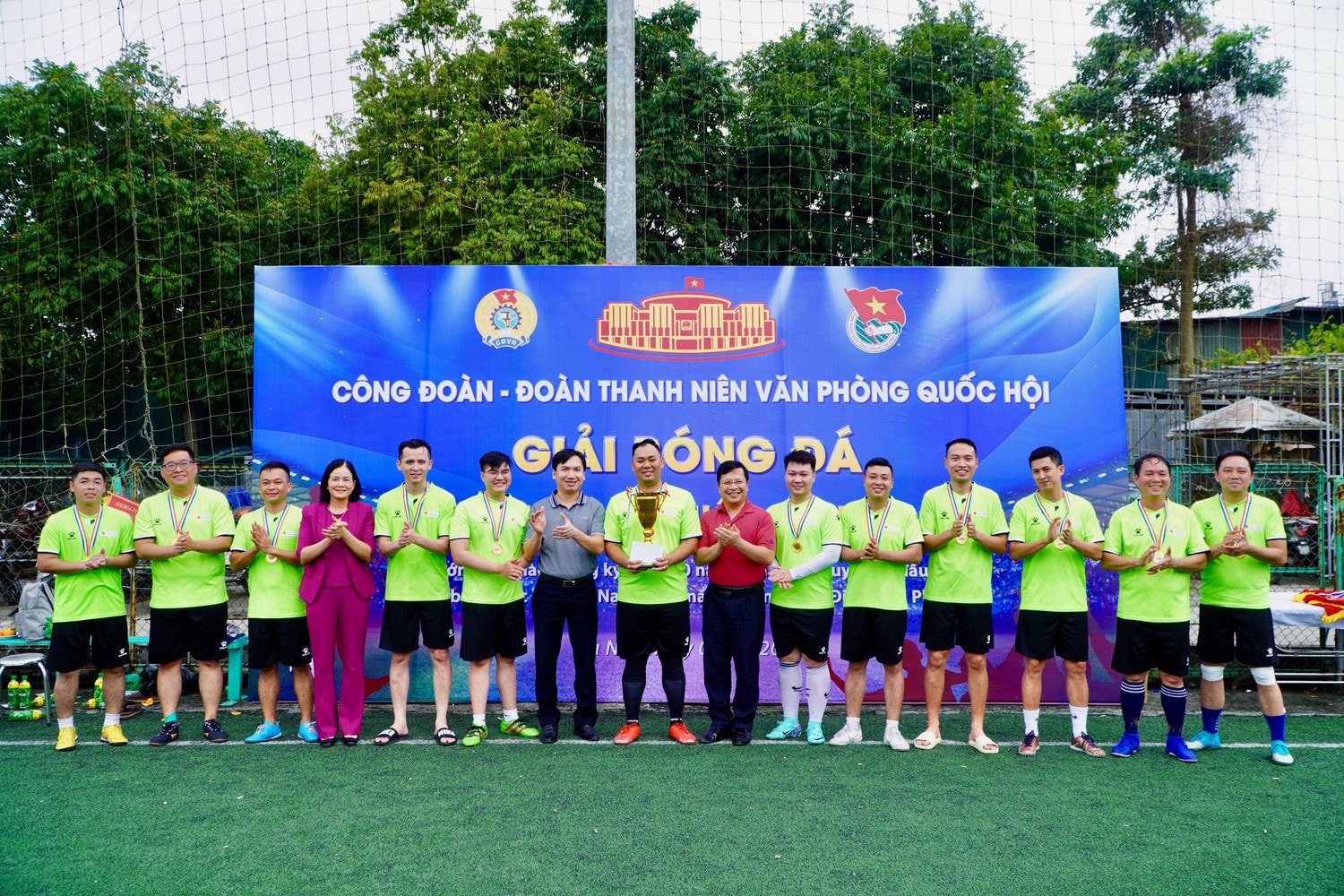 Đội bóng Báo Đại biểu Nhân dân vô địch Cup Văn phòng Quốc hội năm 2024 -0