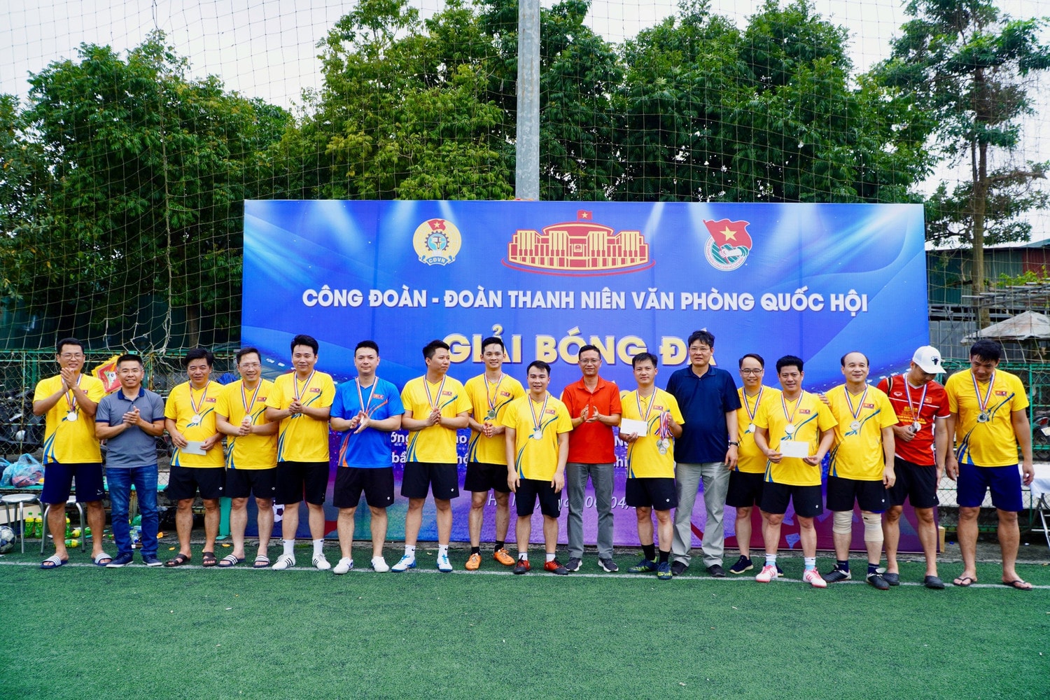 Đội bóng Báo Đại biểu Nhân dân vô địch Cup Văn phòng Quốc hội năm 2024 -0