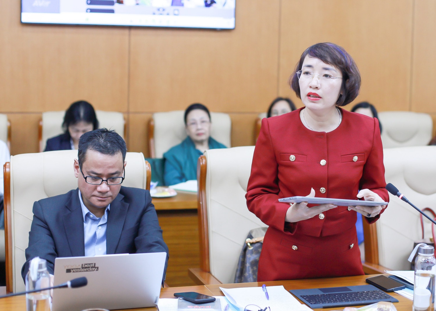 Tổng Thư ký, Chánh Văn phòng Hiệp hội Doanh nghiệp dược Việt Nam Nguyễn Thị Diệu Hà phát biểu