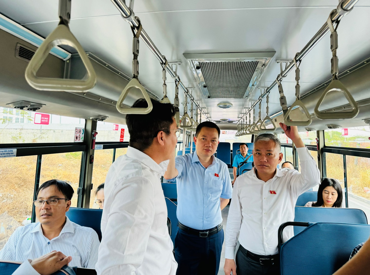 Đoàn giám sát khảo sát thực tế tuyến 55 (Công viên phần mềm Quang Trung - Khu công nghệ cao)