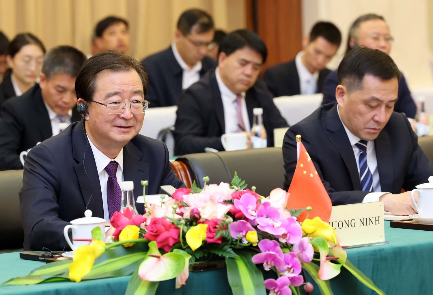 Secretary of the Yunnan speaks at the event. Photo: Nhan Sang NA Chairman receives Secretary of Yunnan Provincial Party Committee -0