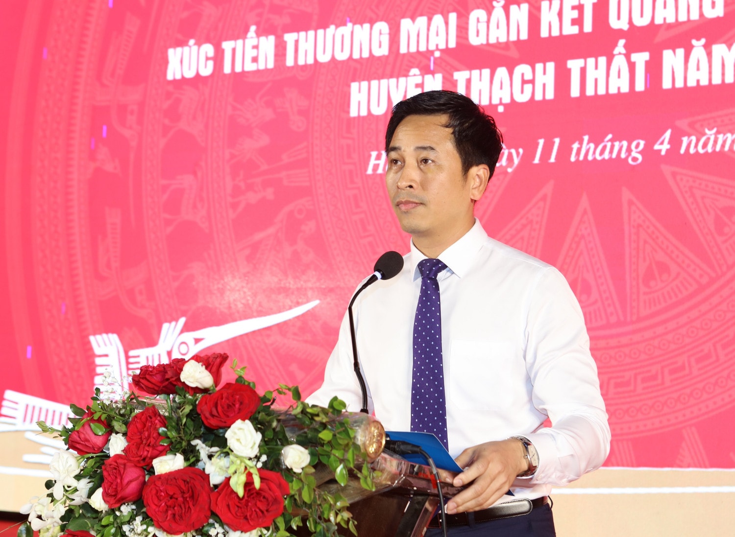 Giám đốc Trung tâm Xúc tiến Đầu tư, Thương mại, Du lịch TP. Hà Nội Nguyễn Ánh Dương phát biểu. Ảnh: An Nhiên 0r2a4071.jpg -0