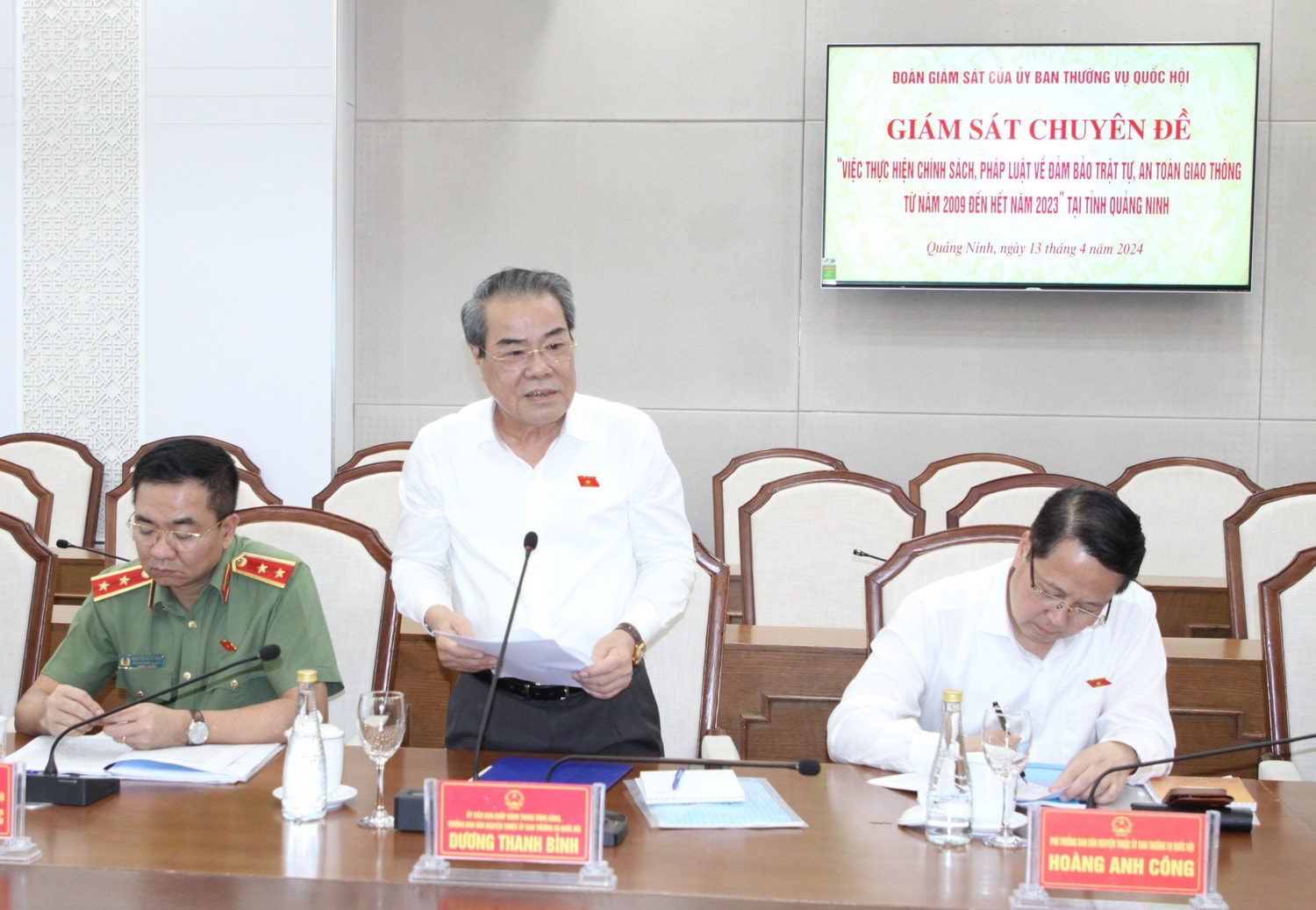 Trưởng Ban Dân nguyện Dương Thanh Bình phát biểu