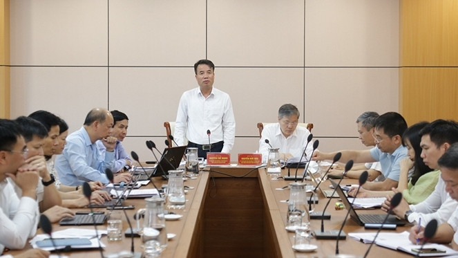 Tổng Giám đốc Bảo hiểm xã hội Việt Nam Nguyễn Thế Mạnh phát biểu chỉ đạo tại Hội nghị. Ảnh: BH