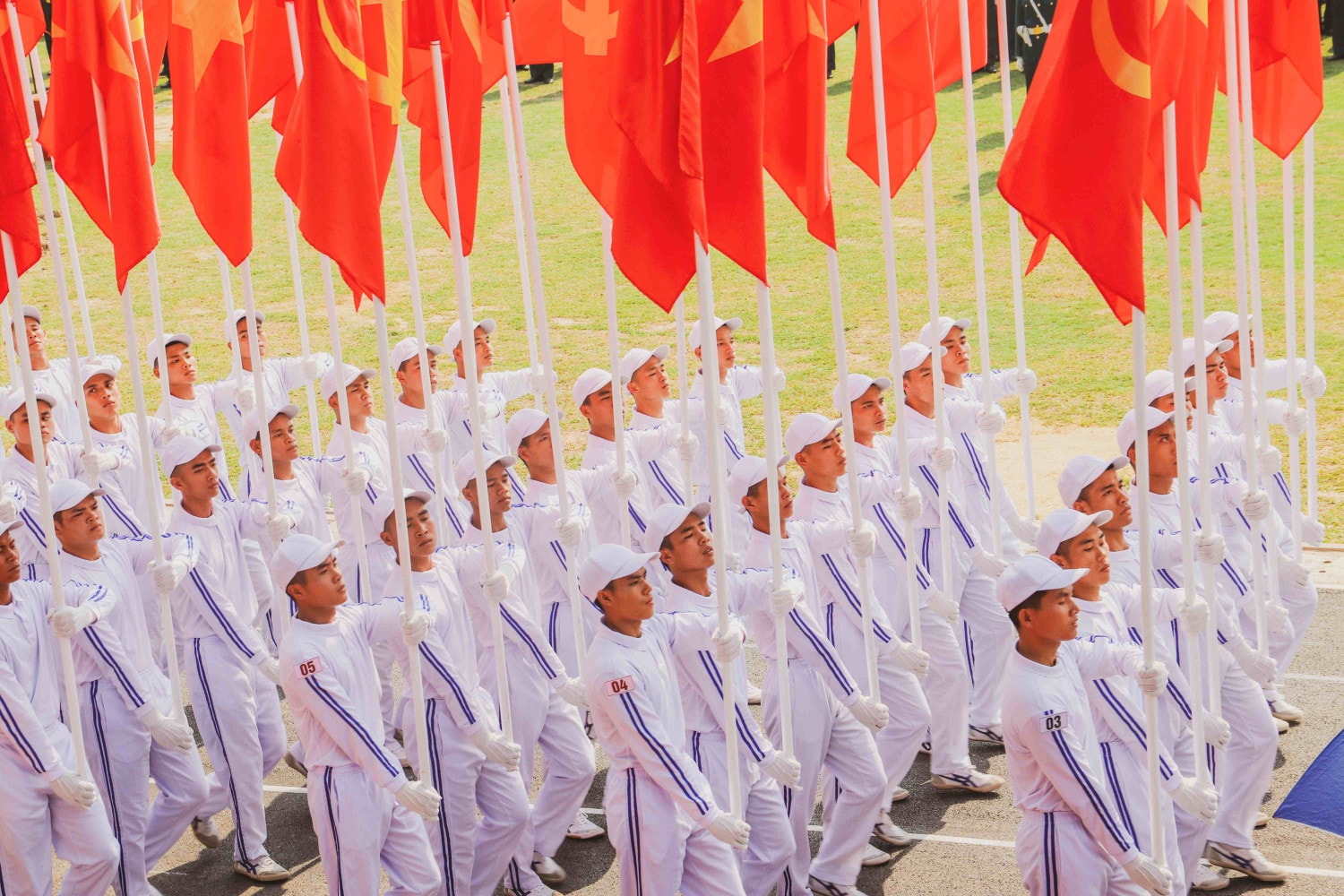 Hợp luyện diễu binh chào mừng Lễ Kỷ niệm 70 năm Chiến thắng Điện Biên Phủ -3