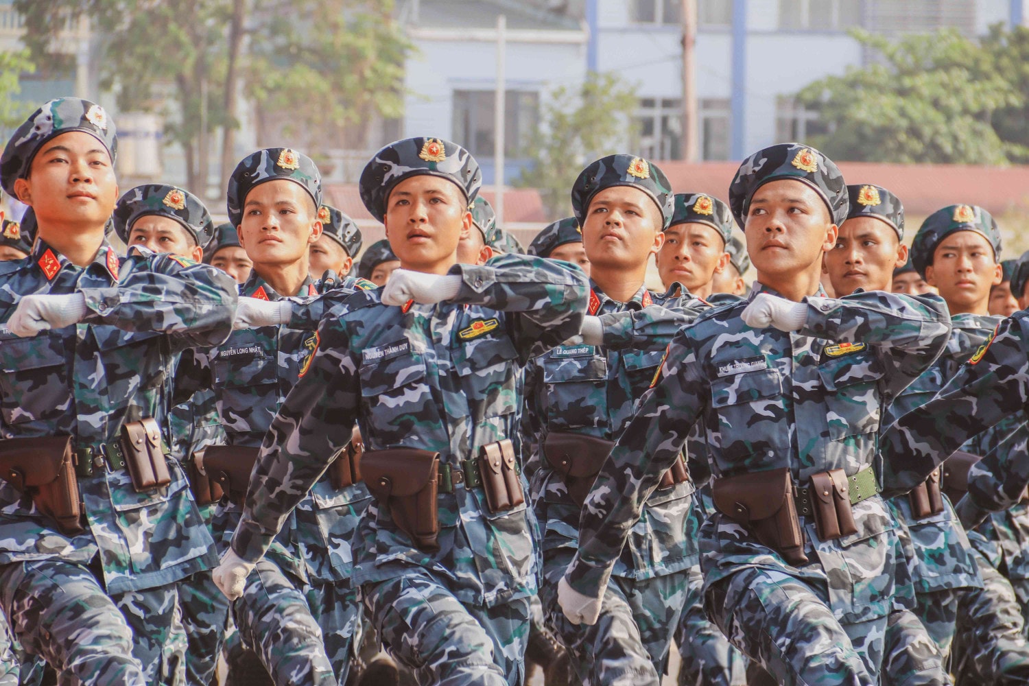 Hợp luyện diễu binh chào mừng Lễ Kỷ niệm 70 năm Chiến thắng Điện Biên Phủ -6