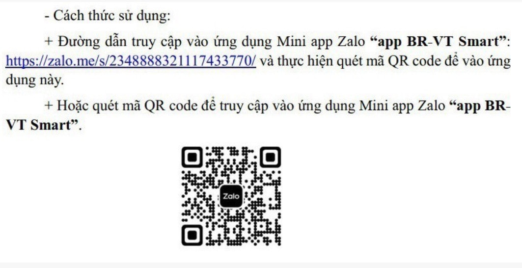 App BR-VT Smart nhằm hướng dẫn người dân các thủ tục hành chính, các dịch vụ công trực tuyến