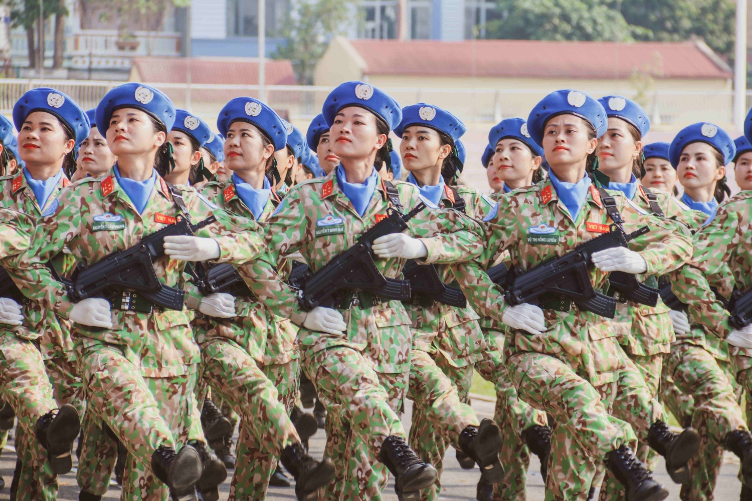 Hợp luyện diễu binh chào mừng Lễ Kỷ niệm 70 năm Chiến thắng Điện Biên Phủ -5