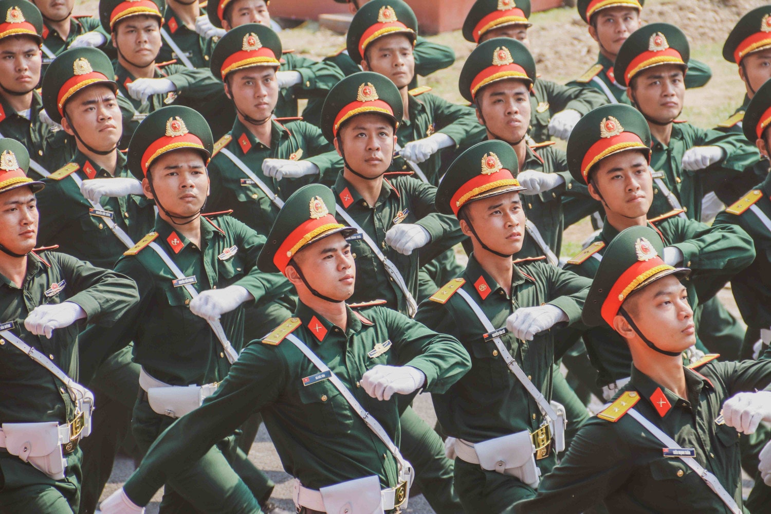 Hợp luyện diễu binh chào mừng Lễ Kỷ niệm 70 năm Chiến thắng Điện Biên Phủ -2