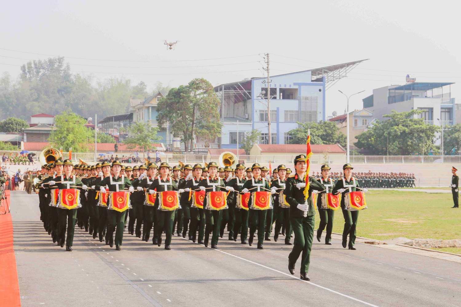Hợp luyện diễu binh chào mừng Lễ Kỷ niệm 70 năm Chiến thắng Điện Biên Phủ -2