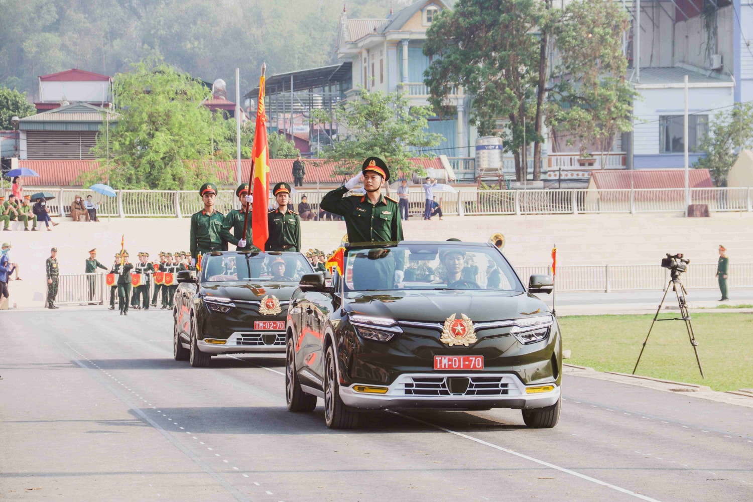 Hợp luyện diễu binh chào mừng Lễ Kỷ niệm 70 năm Chiến thắng Điện Biên Phủ -5