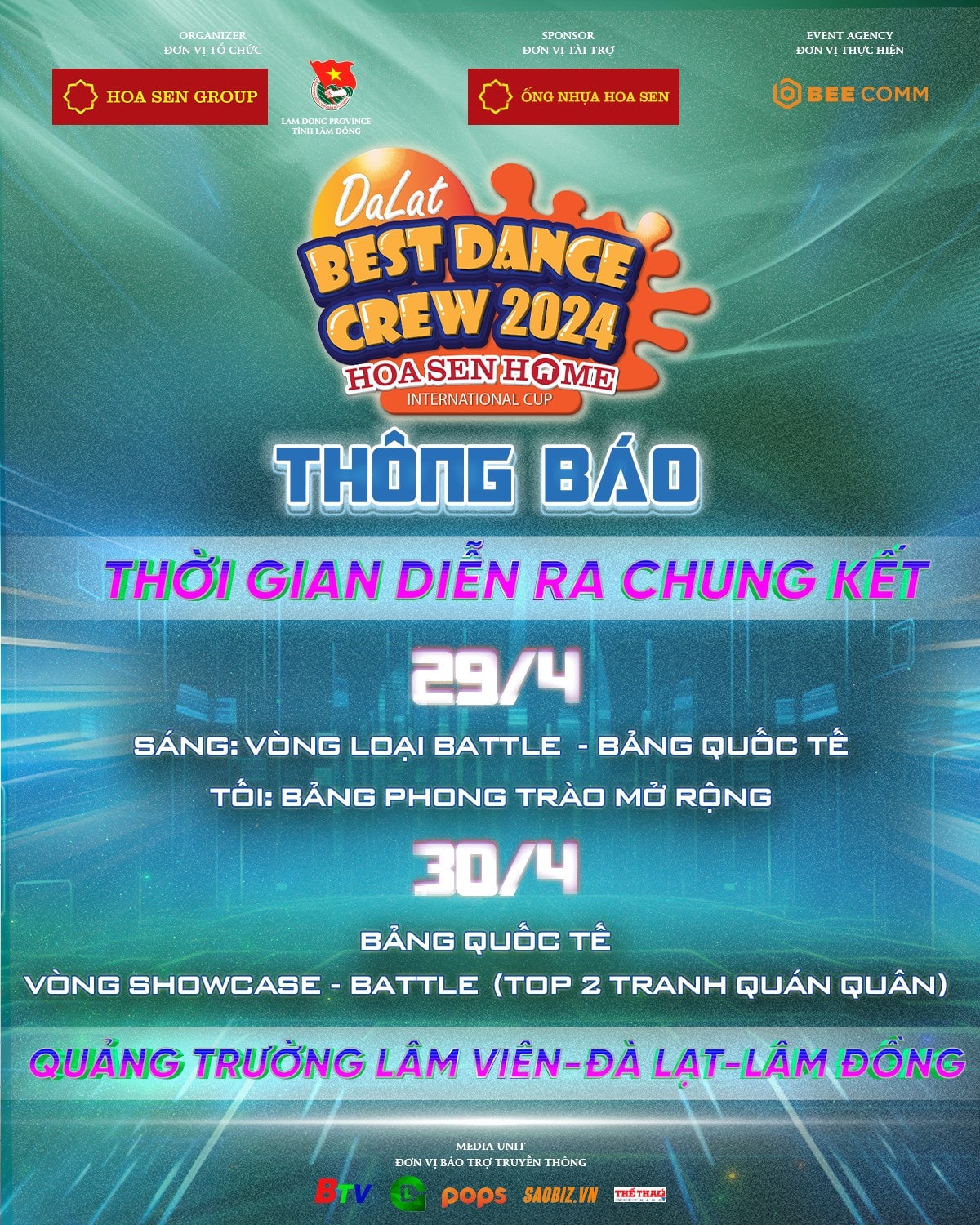 Dalat Best Dance Crew 2024 – Hoa Sen Home International Cup chính thức quay trở lại dịp lễ 30.4 -0