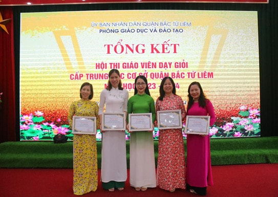 Giáo viên Trường THCS Xuân Đỉnh đạt giải xuất sắc tại Hội thi Giáo viên dạy giỏi cấp THCS quận Bắc Từ Liêm -0