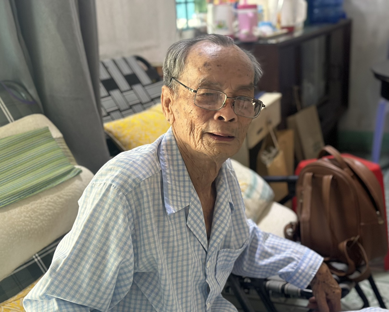 Ông Nguyễn Thanh Bảy là một trong những người hăng hái lên tàu tập kết ra Bắc năm 1954