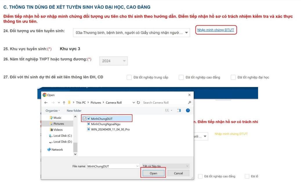 Hướng dẫn chi tiết các bước đăng ký dự thi tốt nghiệp THPT năm 2024 trực tuyến -0